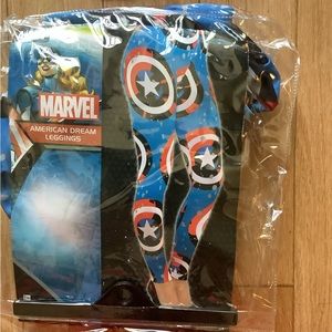 Gently used Marvel American Dream leggings, mask, and tutu costume